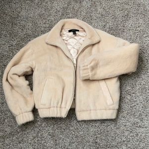 Faux Fur Bomber Teddy jacket